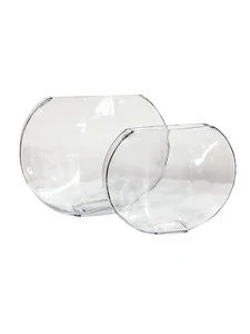 10" CLEAR  GLASS VASE - Image 2