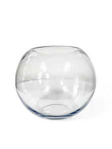 10" CLEAR GLASS VASE