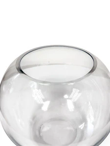 10" CLEAR GLASS VASE - Image 2
