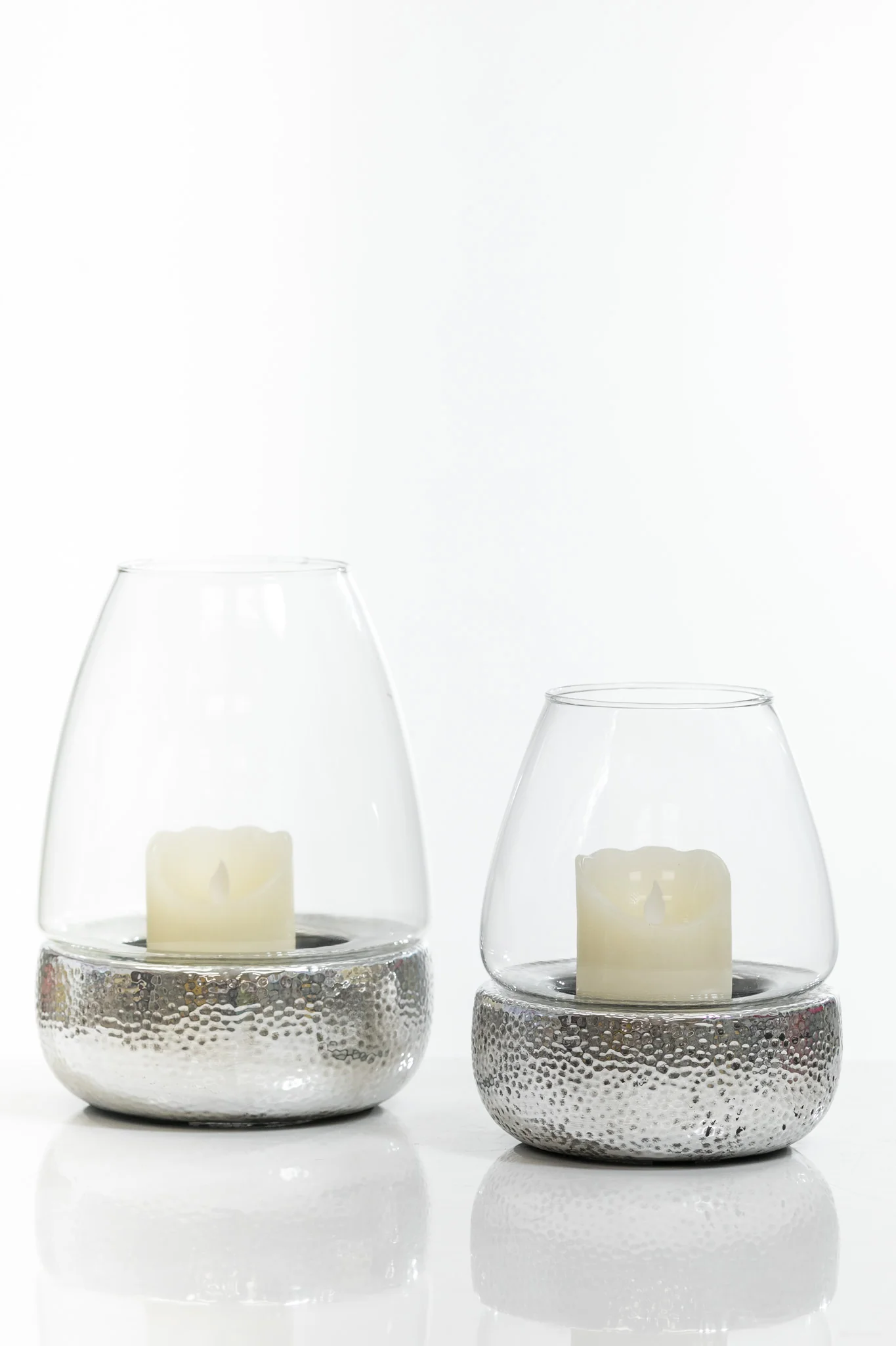11" Round Candleholder- Metalle Collection - Image 2