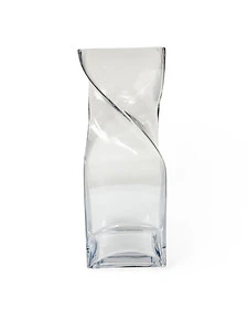 12" CLEAR  GLASS VASE