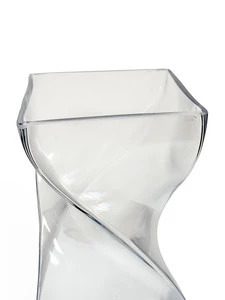 12" CLEAR  GLASS VASE - Image 2