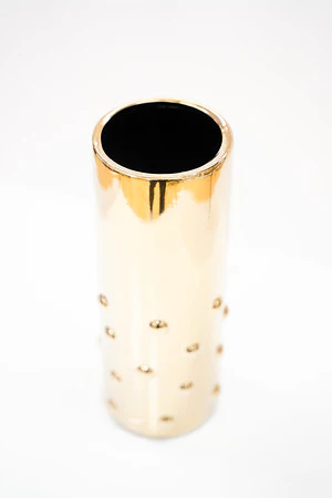 12" Titanium Gold Vase - Image 2