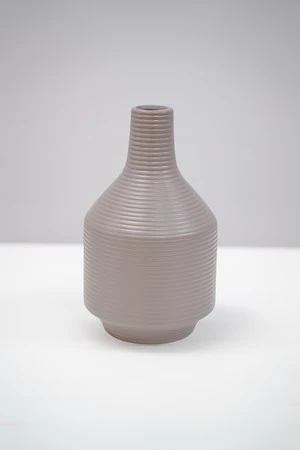13" TAUPE MATTE VASE