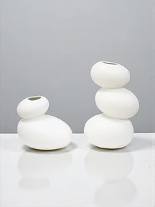 13" WHITE MATTE VASE - Image 2