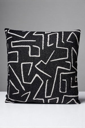 16" x 16" Black/White Cushion