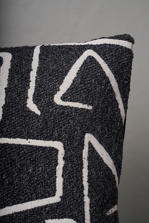 16" x 16" Black/White Cushion - Image 2