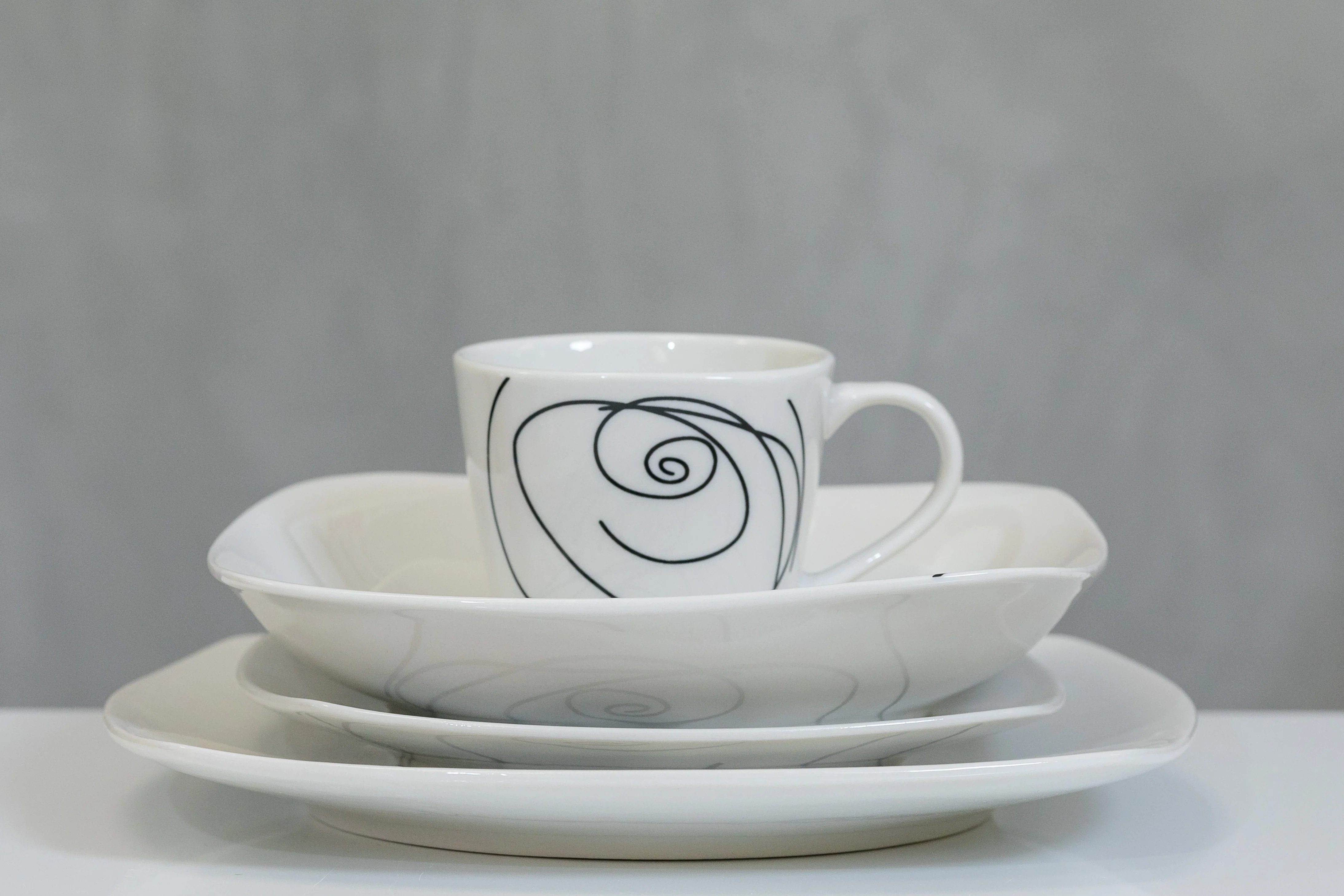20pcs Moderne Dinner Set - Circlet - Image 3