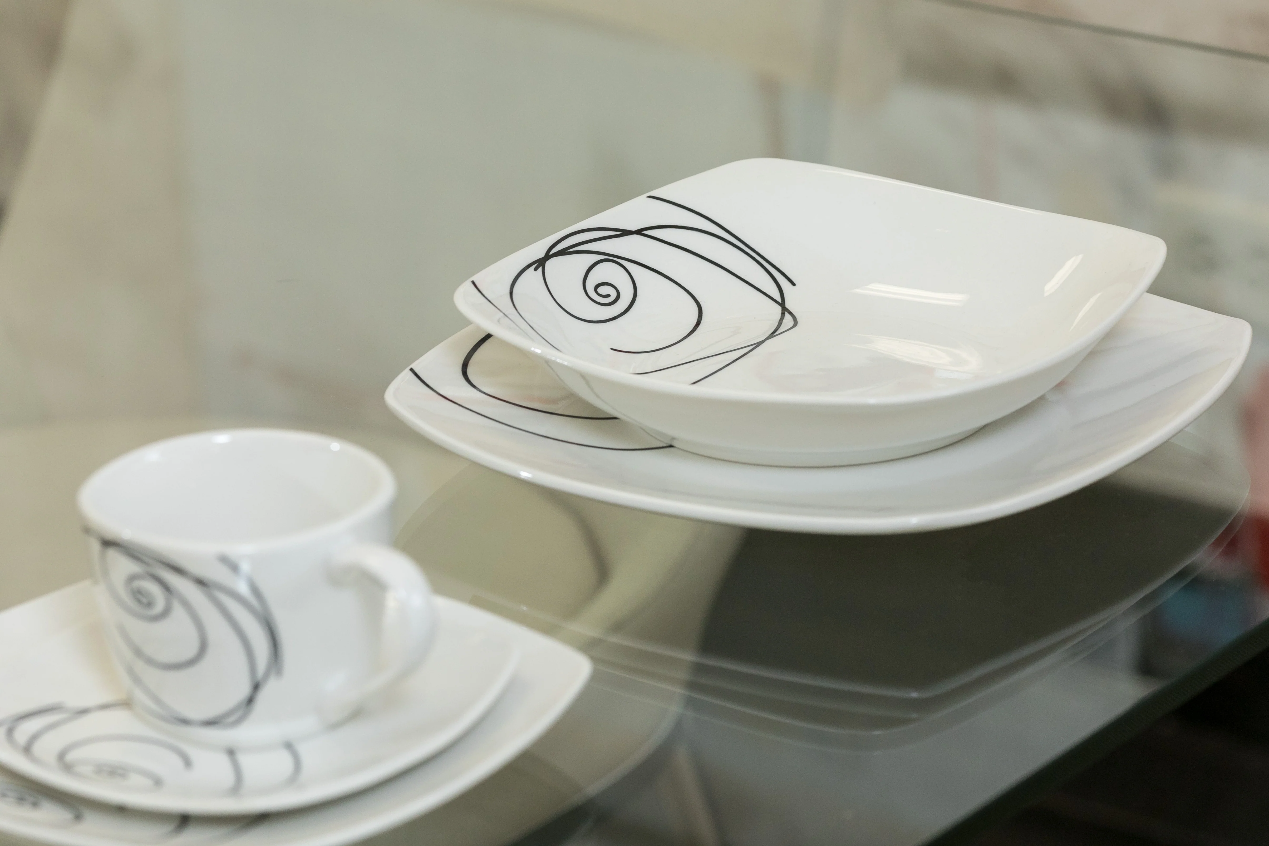 20pcs Moderne Dinner Set - Circlet - Image 6