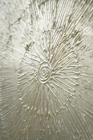 32" X 32" SILVER CIRCLE SILVER FOIL/SILVER FRAME - Image 2