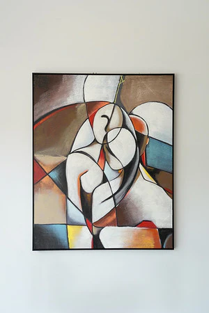 32" X 40" MODREN/BLACK FRAME