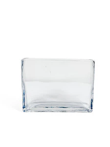 6" CLEAR GLASS VASE