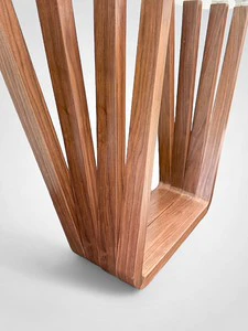 55" Console Table Natural Veneer - Image 4