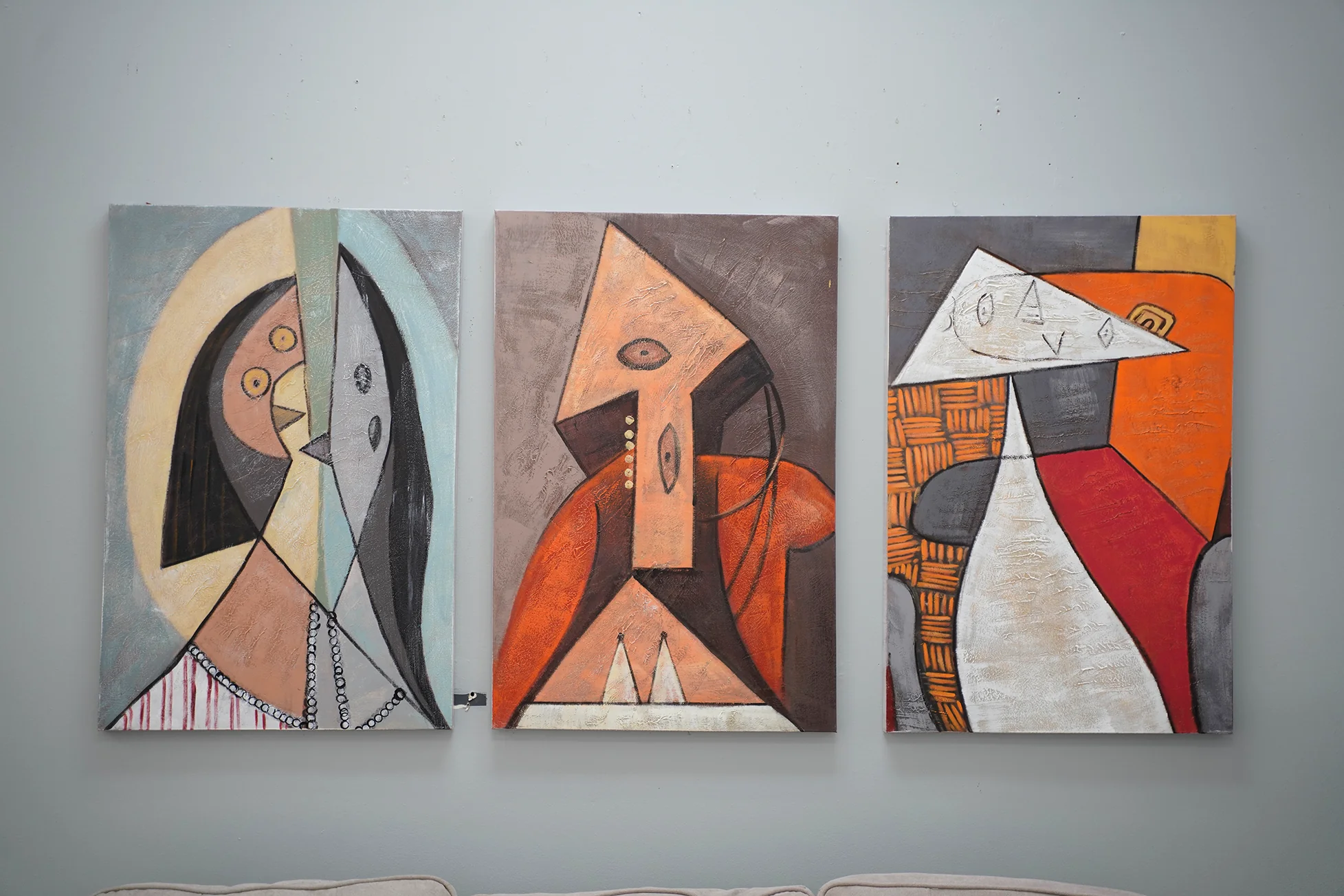 36"x72" Modern I Canvas 3 Set - Image 3