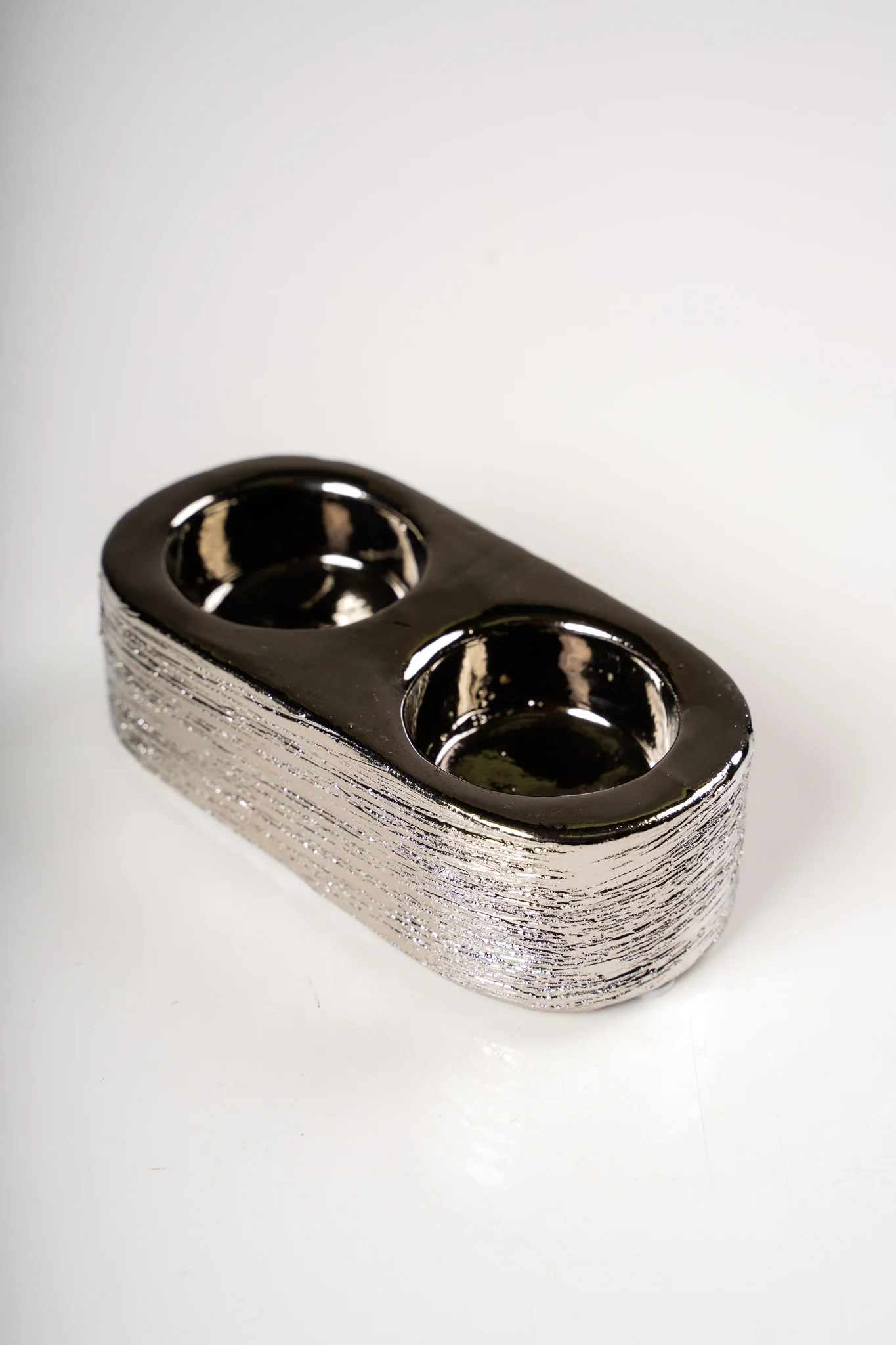 Candleholder Titanium Silver - Nicola Collection - Image 2