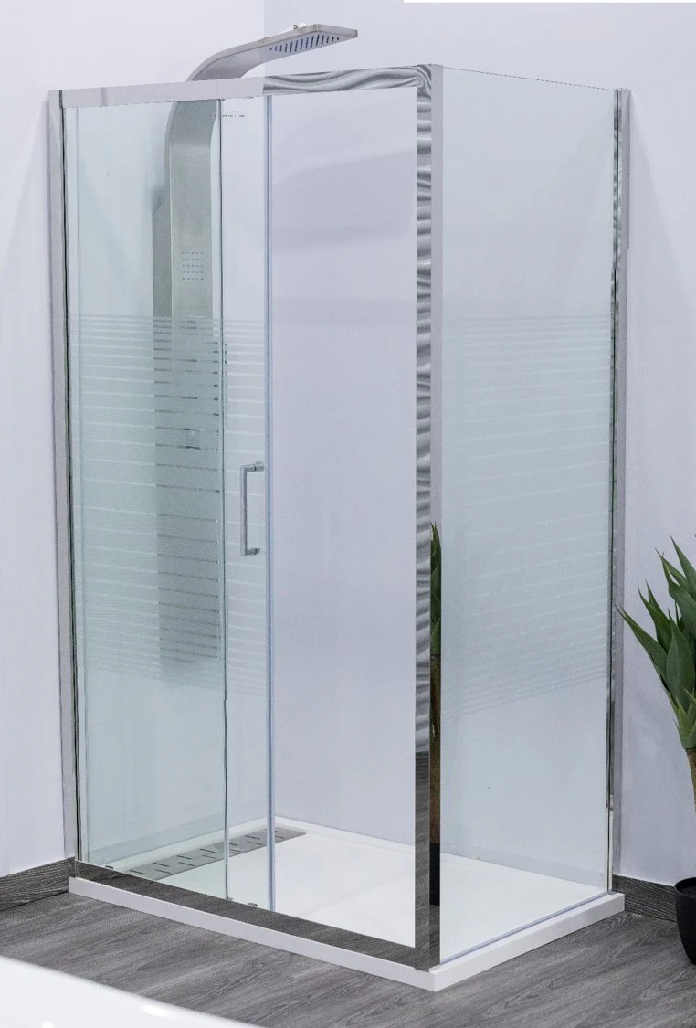 Doccia Modern Shower w/ Stainless Steel Frame 87" - Nouveau Collection - Image 5
