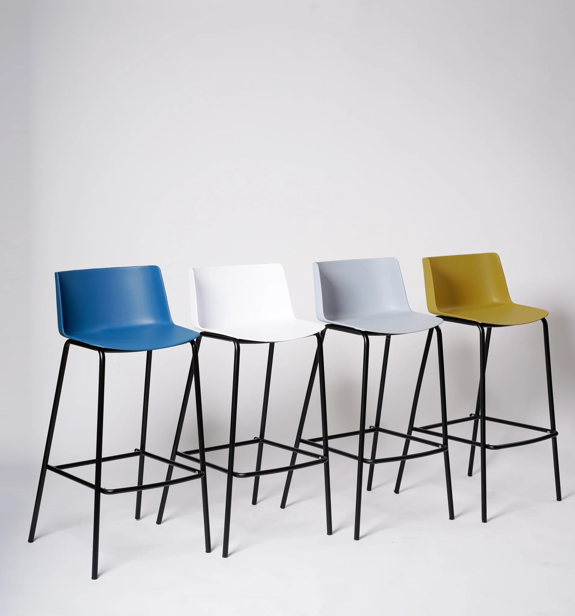 Emma Bar Stool Chair- Lt. Grey - Image 3