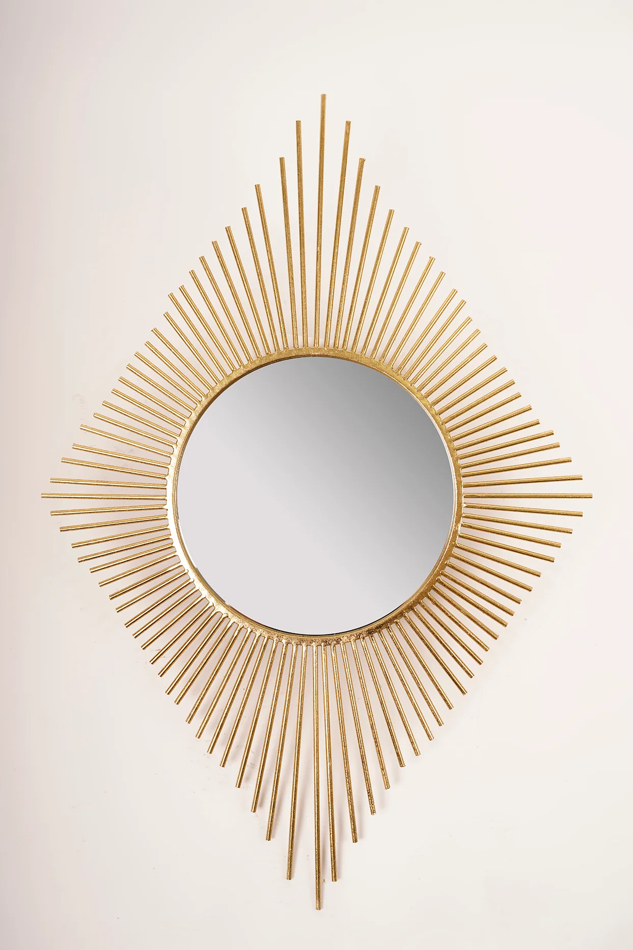 Gold Peruvian Diamond Mirror - Metalle Collection - Image 2