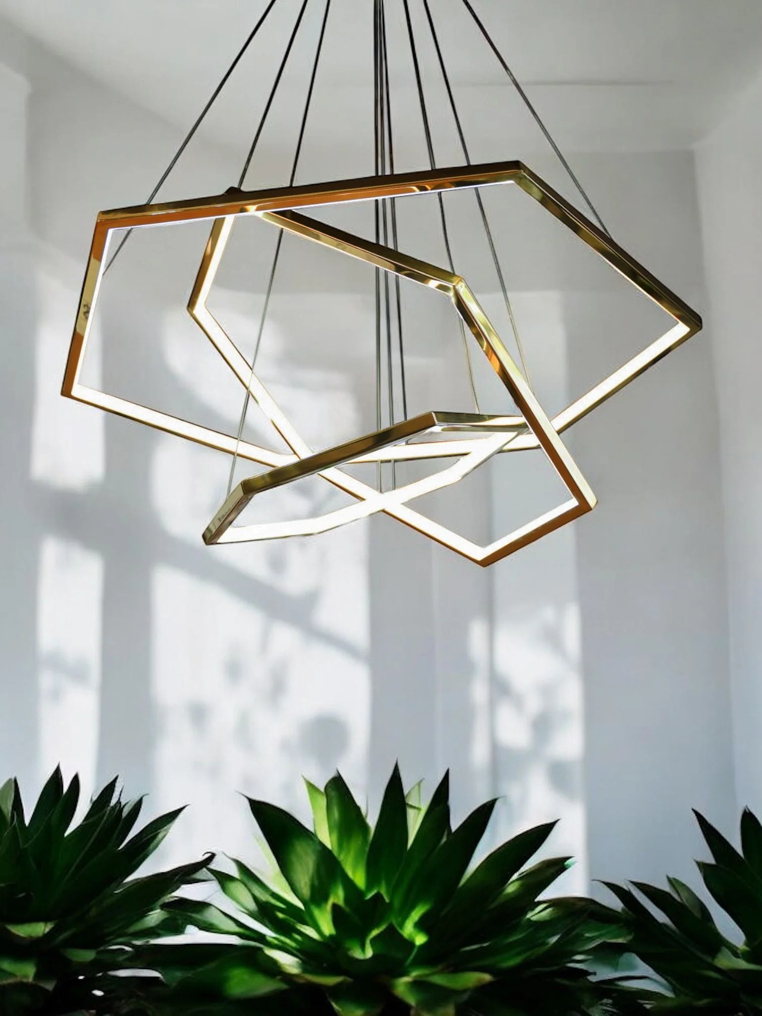 Lampara Colgante Led - Gold - Image 2