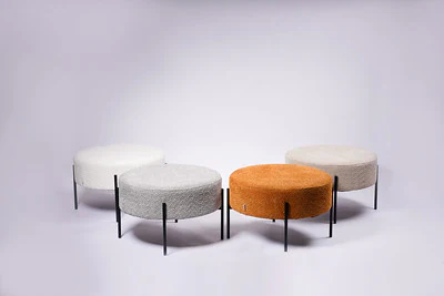 Ottoman Alpaca- Grey - Image 3